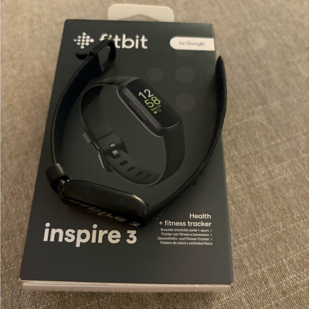 fitbit Inspire 3 Black Fitness Tracker with OLED Display - Picture 2 of 2